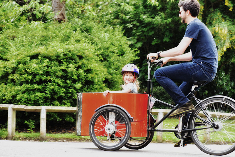 nihola cargo bike at dulwich park 